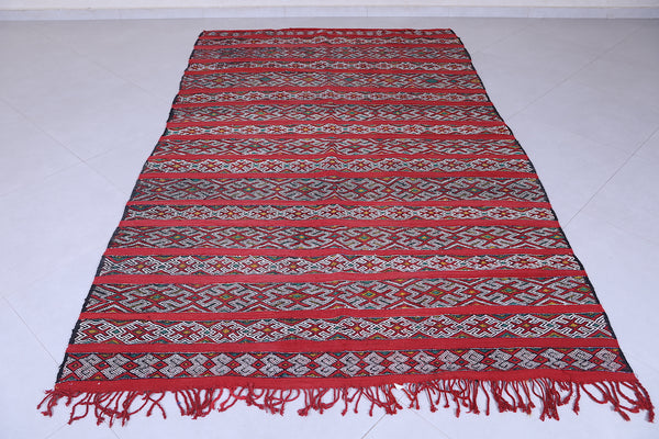 Woven Moroccan berber tribal rug 5.5 X 9.5 Feet