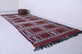 Long Moroccan kilim rug 4.9 X 12.5 Feet