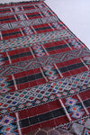 Long Moroccan kilim rug 4.9 X 12.5 Feet