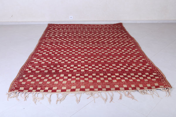 Vintage Moroccan Rug 6.5 X 9.9 Feet