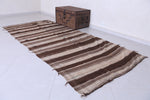 Flatwoven entryway berber Moroccan rug - 4.4 FT X 9.5 FT