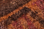 Old handmade Moroccan berber rug 3.8 FT X 6.7 FT