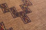 Vintage handmade tuareg rug 7.4 X 13.9 Feet