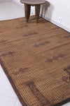 Vintage handmade tuareg rug 4.9 X 8 Feet
