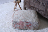 Berber handmade moroccan old rug pouf