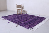 Handmade beni ourain rug 4.4 X 6.3 Feet