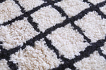 Handmade beni ourain rug 4.5 X 6.6 Feet