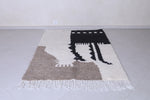 Moroccan beni ourain rug 5 X 6.4 Feet