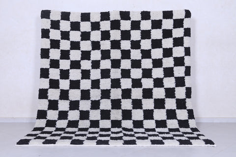 handmade berber checkered rug 7 X 8 Feet