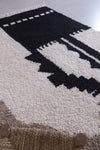 Moroccan beni ourain rug 4.8 X 6.4 Feet