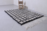 Moroccan beni ourain rug 4.6 X 6.2 Feet