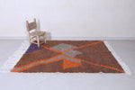 Handmade beniourain rug 4.9 X 6.3 Feet