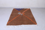 Handmade beni ourain rug 4.5 X 6.3 Feet