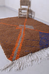 Handmade beni ourain rug 4.5 X 6.3 Feet