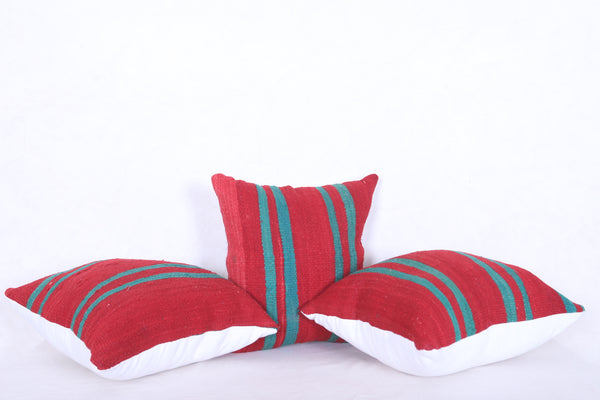 Vintage moroccan berber handwoven kilim pillows 16.9 INCHES X 20.4 INCHES