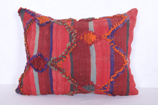 Vintage moroccan handwoven kilim pillows 17.3 INCHES X 22.4 INCHES