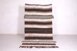 Vintage flatwoven moroccan berber rug - 5.1 FT X 9.4 FT
