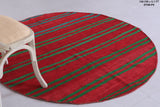Moroccan handmade round rug 5.1 FT