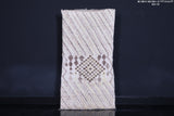 Berber moroccan handmade Beige carpet 2.7 FT X 5.4 FT