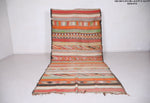 Flatwoven vintage moroccan berber rug 6.2 FT X 12.3 FT
