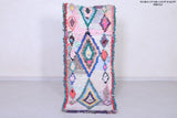 Colourful handmade moroccan berber rug  2.2 FT X 5.8 FT