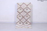 Vintage handmade moroccan berber runner rug 2.6 FT X 5.9 FT