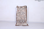 Vintage handmade moroccan berber runner rug 2.6 FT X 6.3 FT