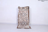 Vintage handmade moroccan berber runner rug 2.6 FT X 6.3 FT