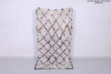 Moroccan Runner Rug – Shaggy Diamond Design 3.3 x 6.8 FT