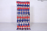 Colourful handmade moroccan berber runner rug  2.5 FT X 6.1 FT