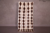 Handmade berber moroccan rug 3.1 FT X 6.3 FT
