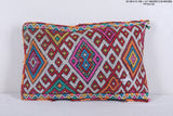 Vintage handmade moroccan kilim pillow 13.7 INCHES X 20 INCHES