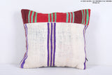 Vintage handmade moroccan kilim pillow 16.1 INCHES X 18.1 INCHES