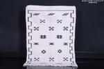 Small falt woven berber moroccan rug , 3.2 FT X 4.7 FT