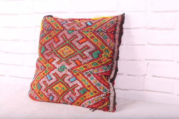 Filled Moroccan Pillow , 16.1 inches X 16.1 inches