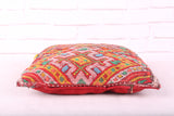 Filled Moroccan Pillow , 16.1 inches X 16.1 inches