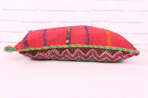 Vintage Moroccan pillow | Bohemian kilim cushion 14.1