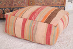 Handmade moroccan ottoman old rug pouf