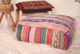 Colorful old berber handmade rug rug Pouf