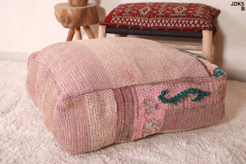 Moroccan berber Ottoman handmade rug Pouf