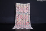 Runner Moroccan berber azilall carpet 4 FT X 9 FT