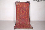 Old runner Moroccan berber rug ,3.7 FT X 8.2 FT