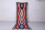 3.2 X 10.2 Feet Moroccan Berber Runner Rug - Vibrant Diamond Pattern