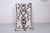 2.4 X 5.4 Feet Moroccan Berber Rug - Bold Geometric Tribal Pattern