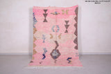 Vintage handmade berber rug 5.3 FT X 8.3 FT