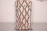 Small boni ourain Moroccan handmade rug - 2 FT X 5.1 FT