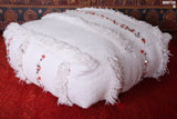Moroccan flatwoven kilim berber rug pouf