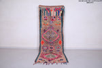 Runner vintage moroccan Berber rug 3.3 FT X 9.3 FT