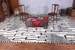 Custom Moroccan rug, Beni ourain handmade wool carpet