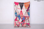 Colorful handmade moroccan rug 3.6 FT X 6.5 FT